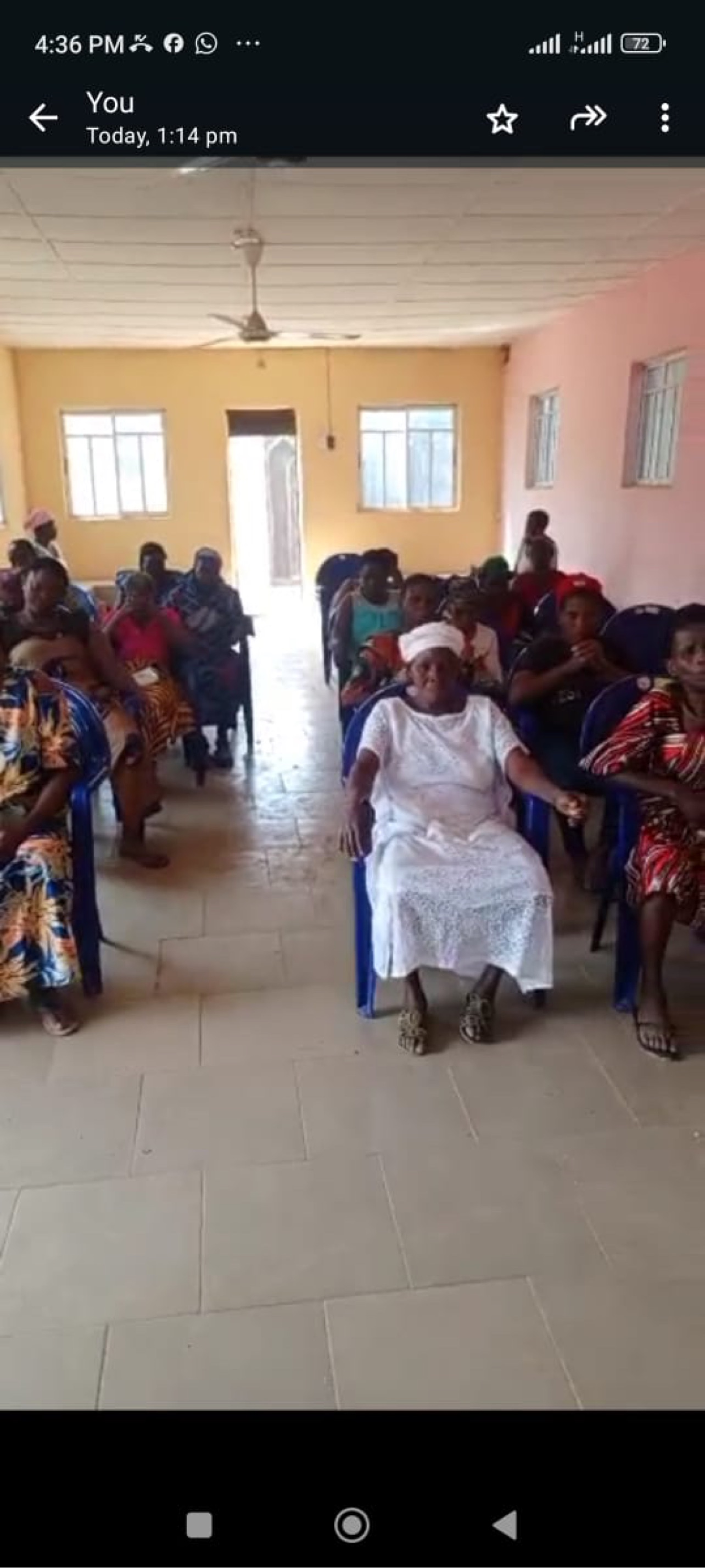 Widows gathered at outreach event