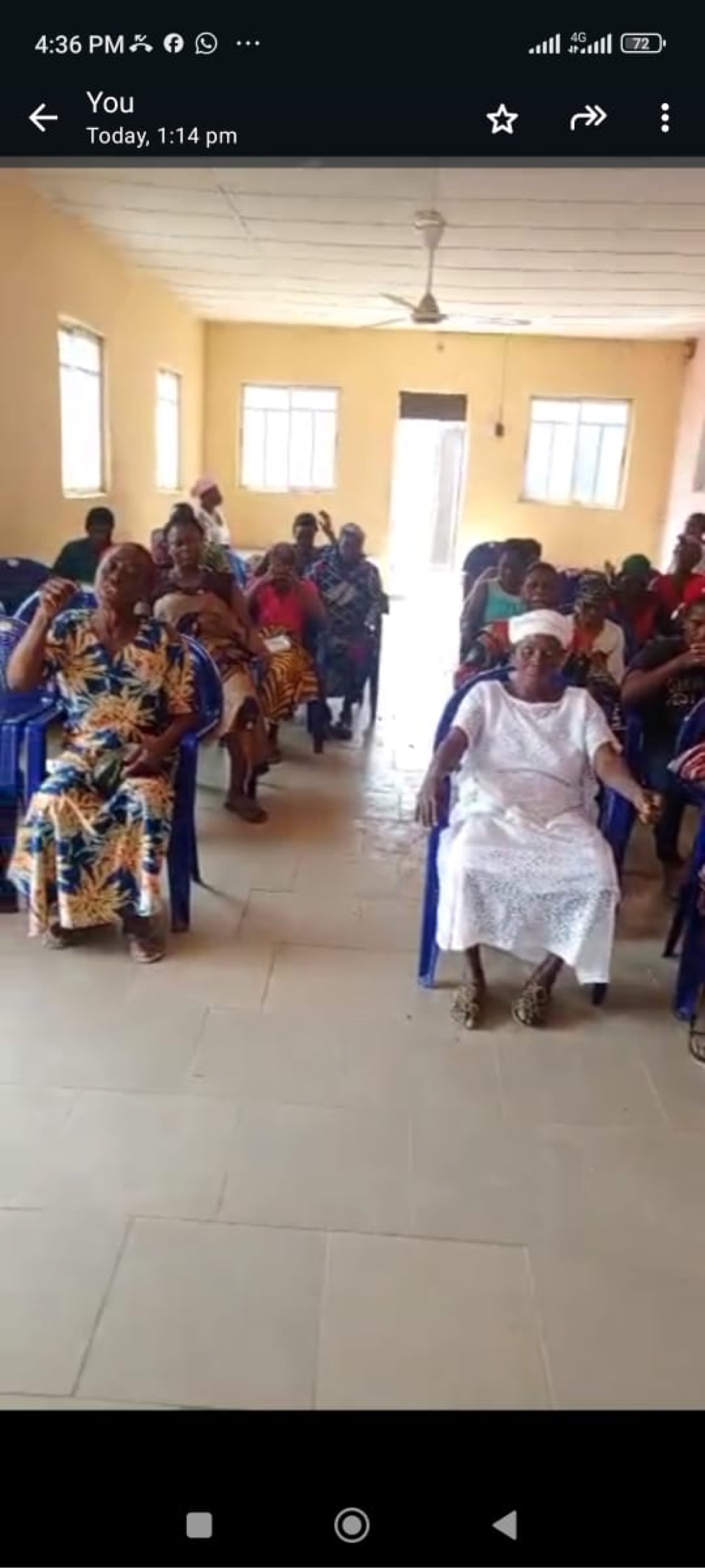 Widows gathered at outreach event