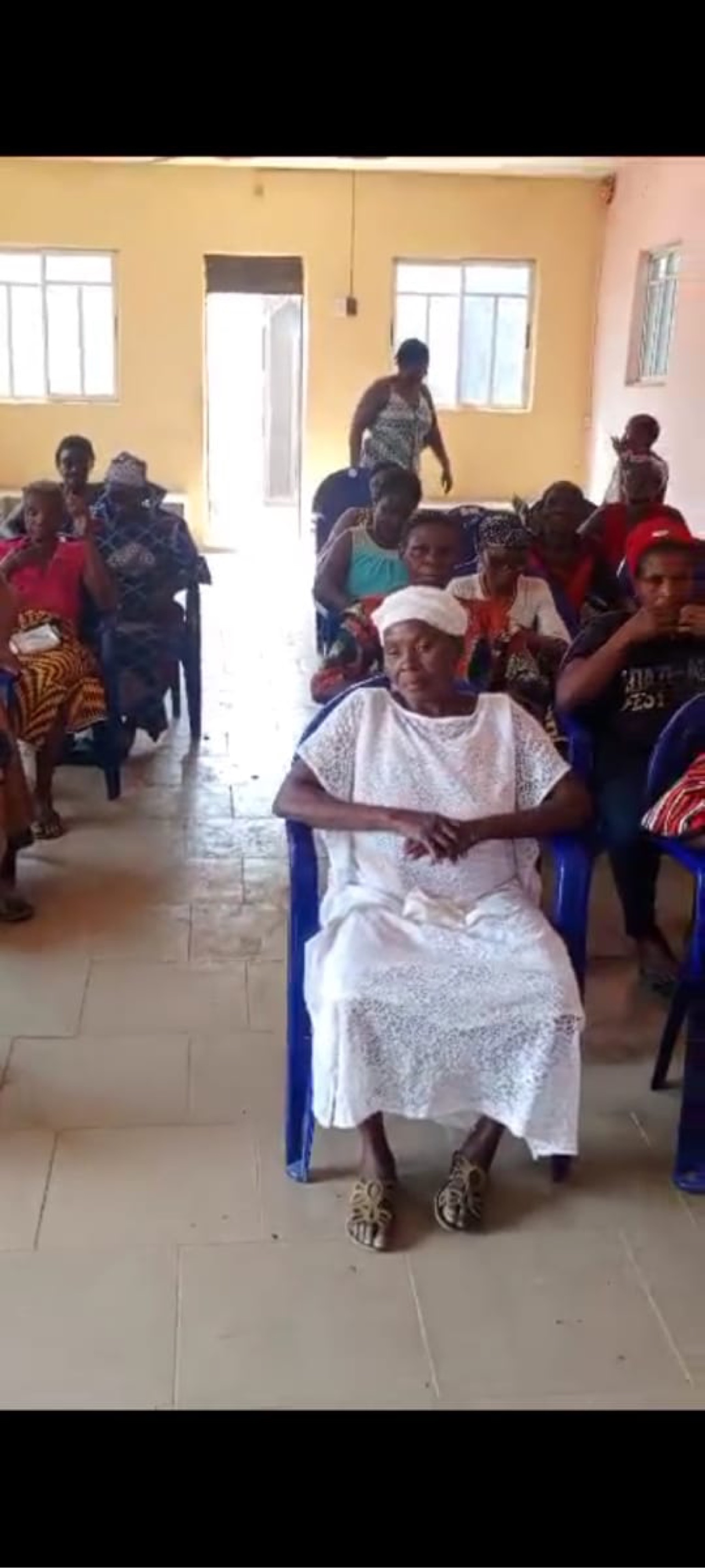Widows at the outreach gathering